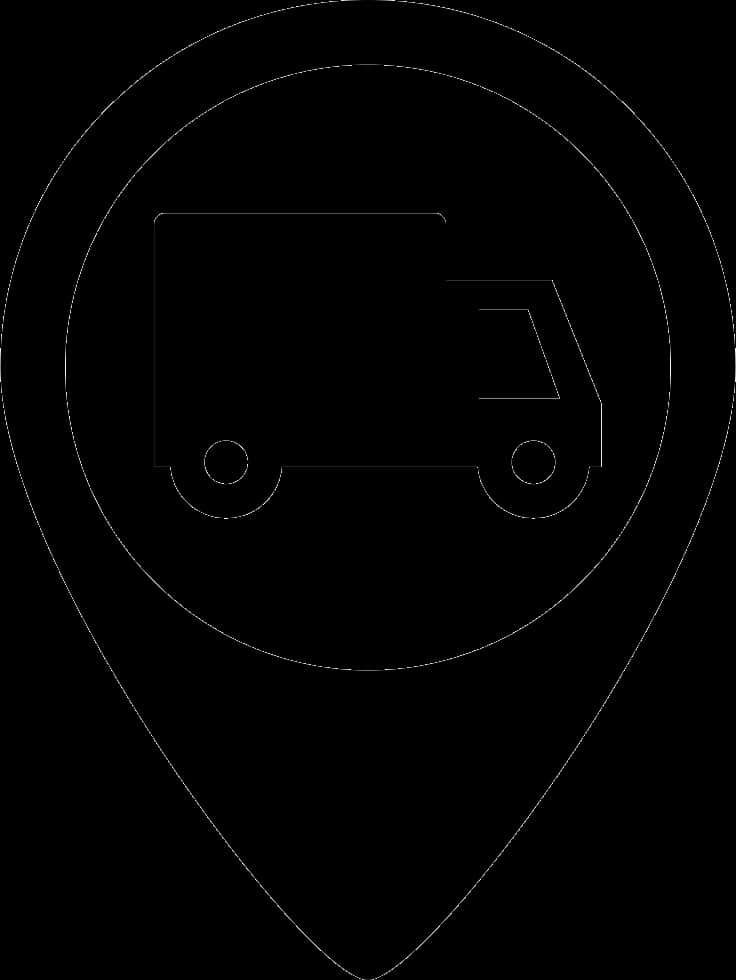 Delivery Truck Location Icon PNG image