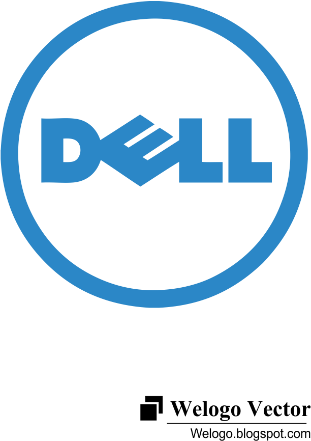 Dell Logo Blue Background PNG image