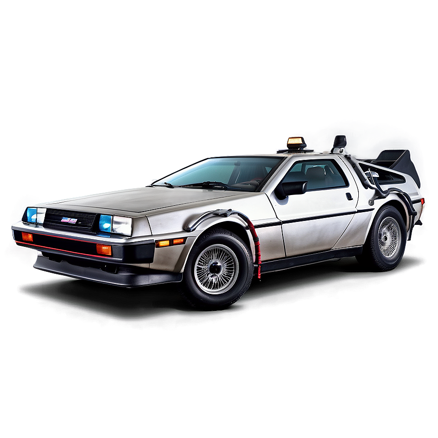 Delorean Film Poster Style Png Owf PNG image