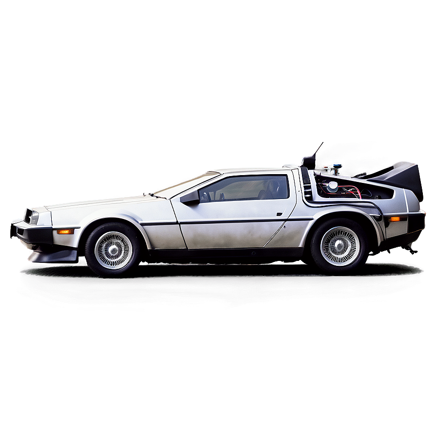 Delorean In A High-speed Test Track Png 90 PNG image