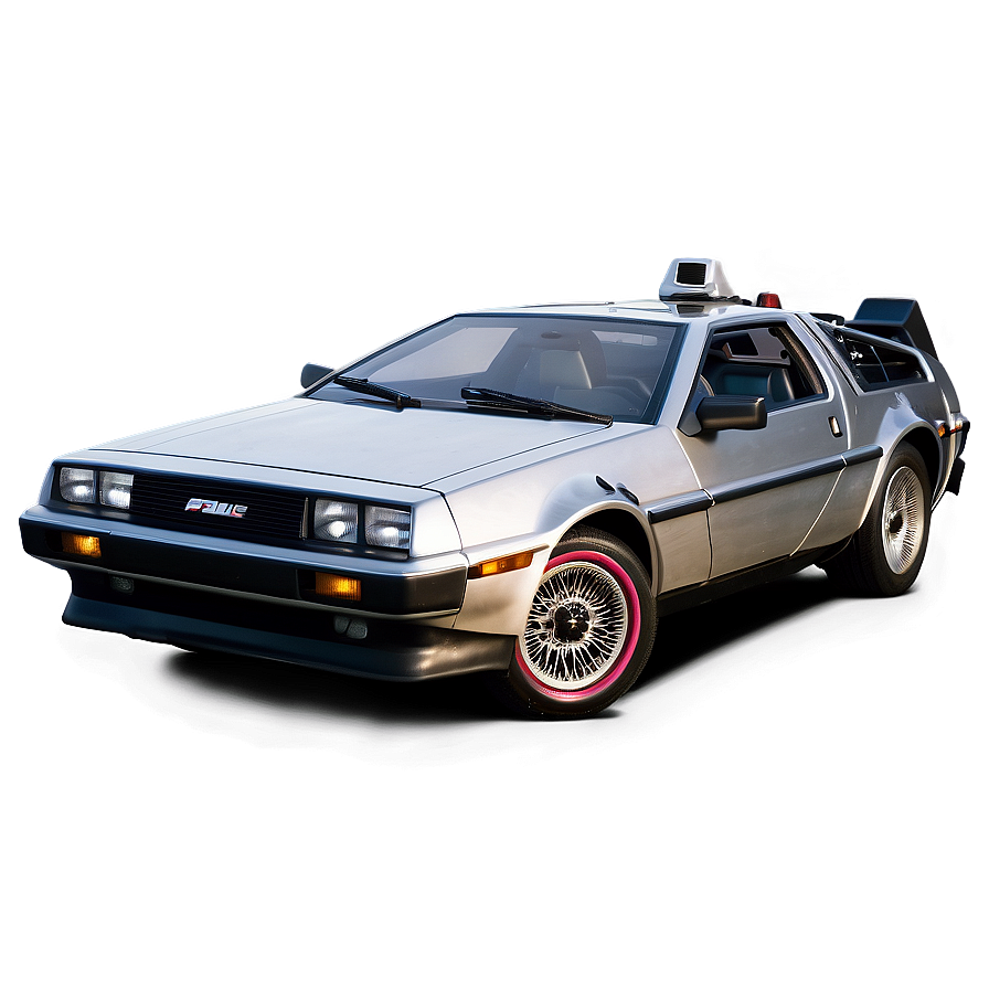 Delorean In Dramatic Sunset Light Png Boo PNG image