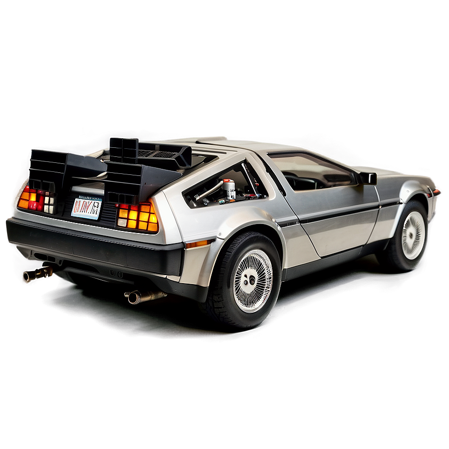 Delorean In Dramatic Sunset Light Png Vkm18 PNG image