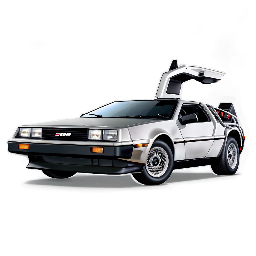 Delorean Pop Culture Icon Tribute Png Twl PNG image