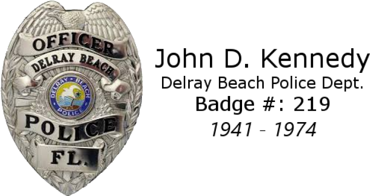 Delray Beach Police Officer Badge PNG image