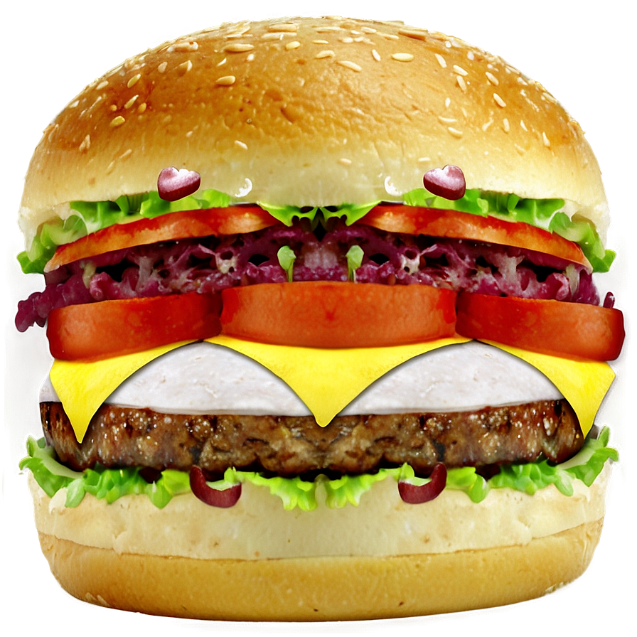 Deluxe Burger Png 05042024 PNG image