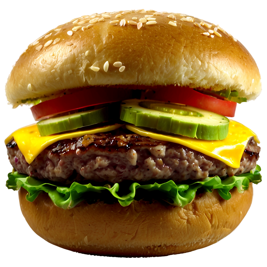 Deluxe Burger Png Hfk84 PNG image