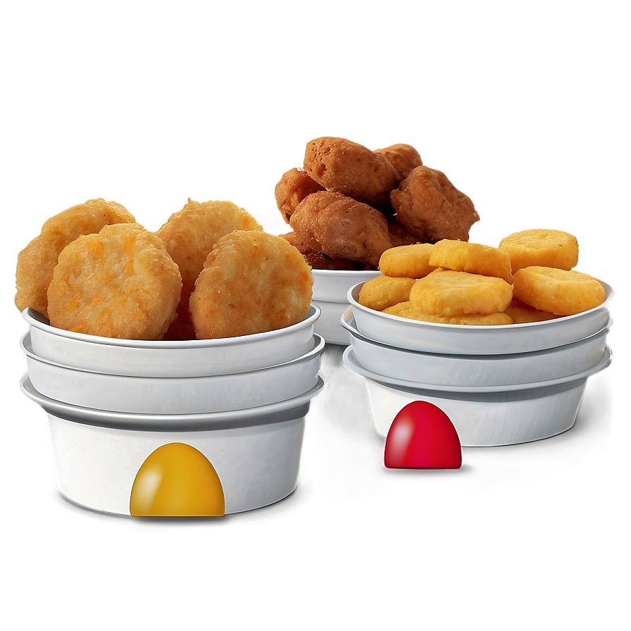 Deluxe Chicken Nuggets Assortment Png Ran PNG image