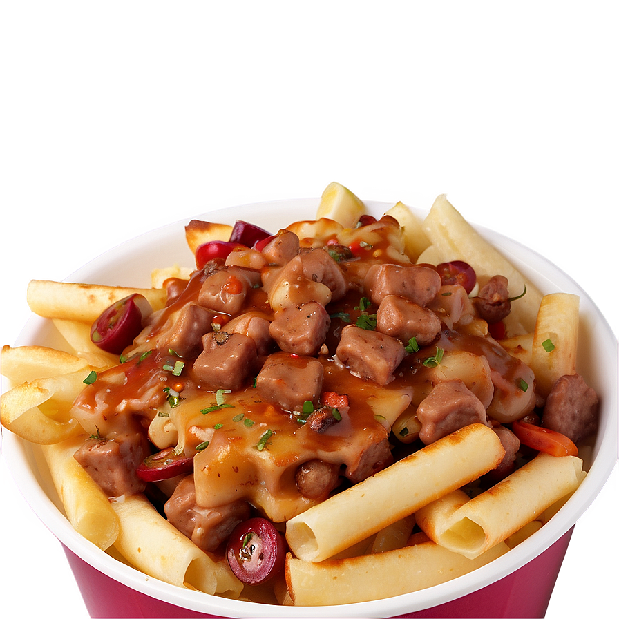 Deluxe Poutine With Sausage Png 06252024 PNG image