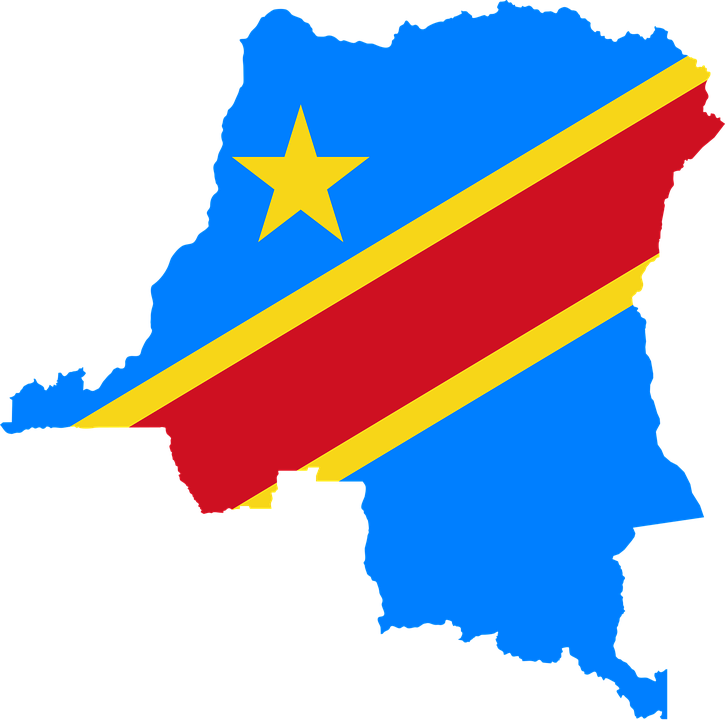 Democratic Republicof Congo Flag Map PNG image