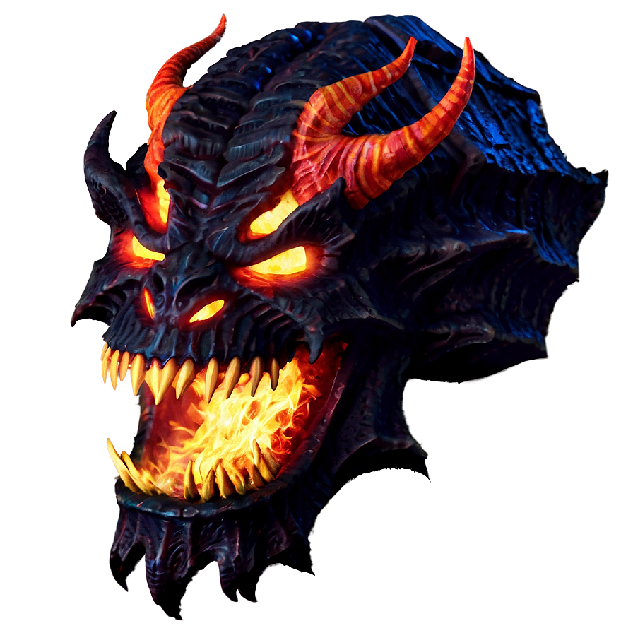 Demon In Flames Png Bns PNG image