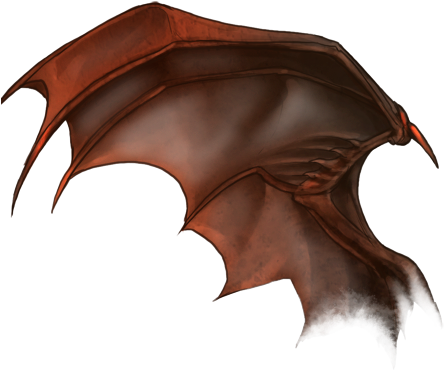 Demon Wing Illustration PNG image