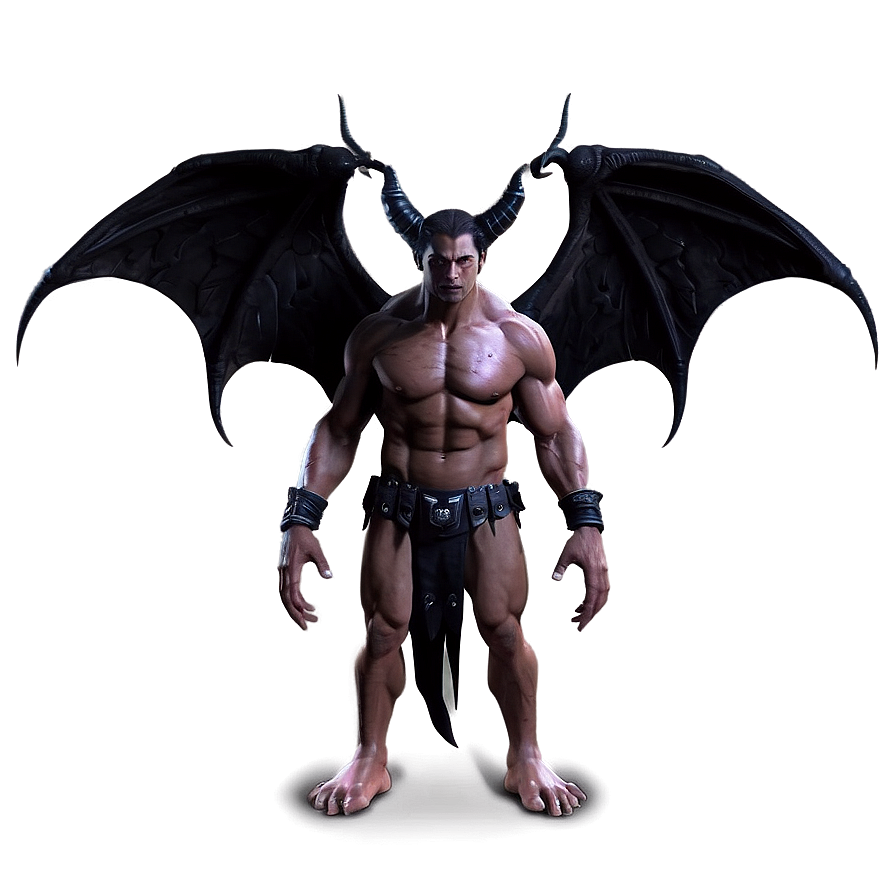 Demon With Black Wings Png Hio PNG image