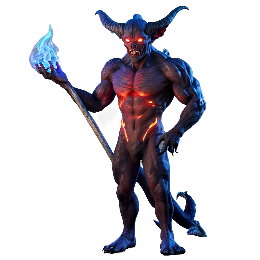 Demon With Fire Png 05062024 PNG image
