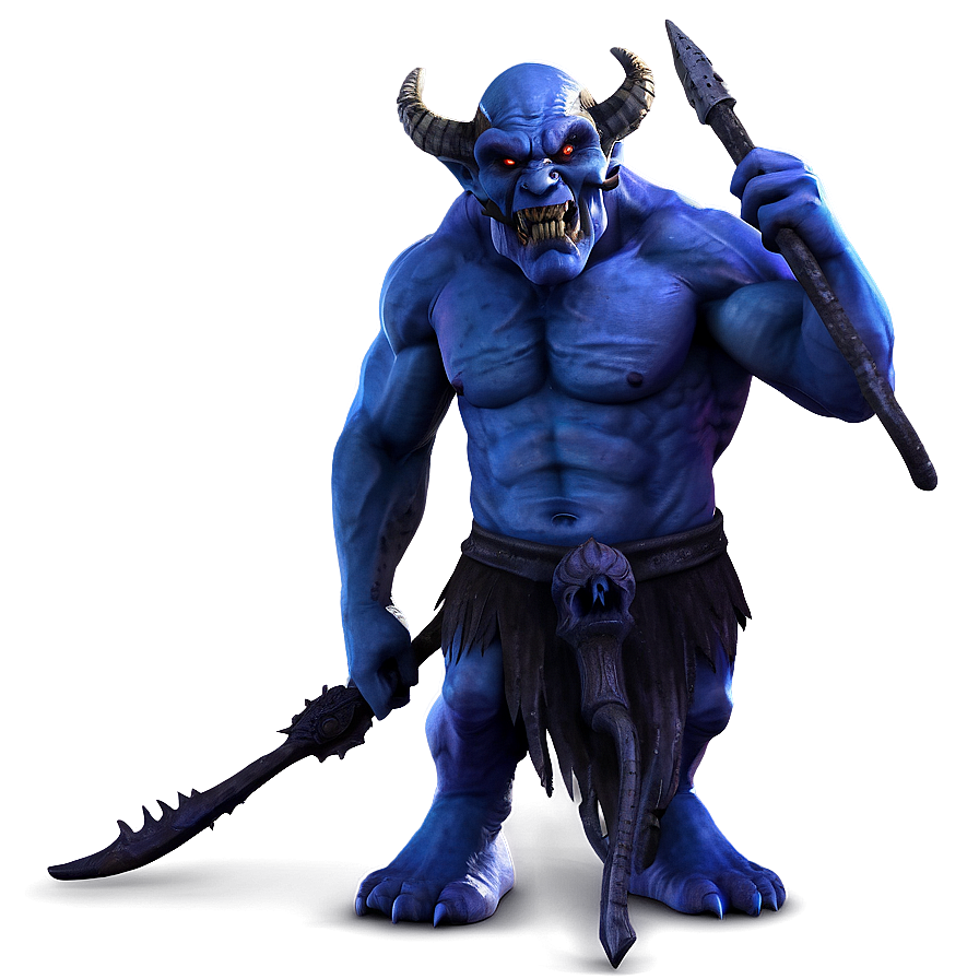 Demon With Trident Png 05062024 PNG image