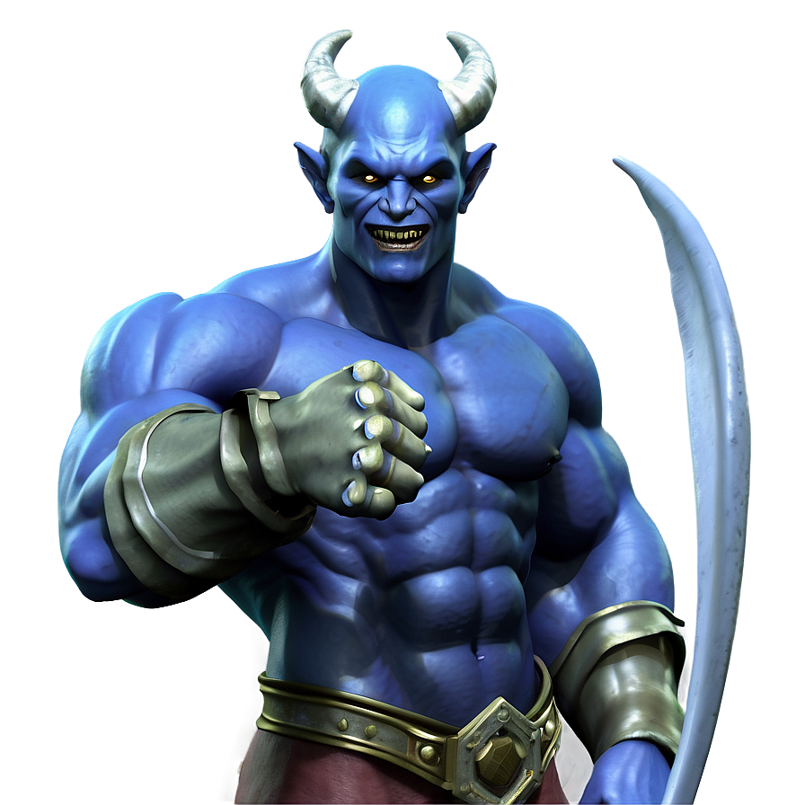 Demon With Trident Png 20 PNG image