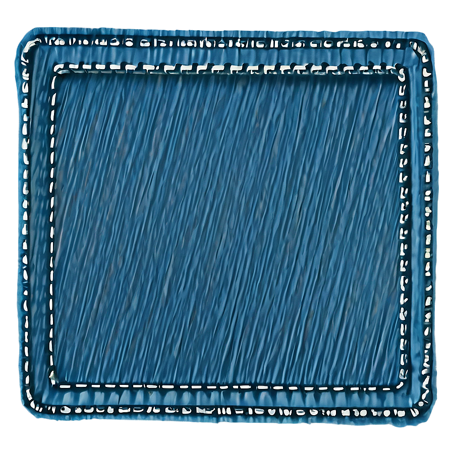 Denim Blue Square Outline Png 06272024 PNG image