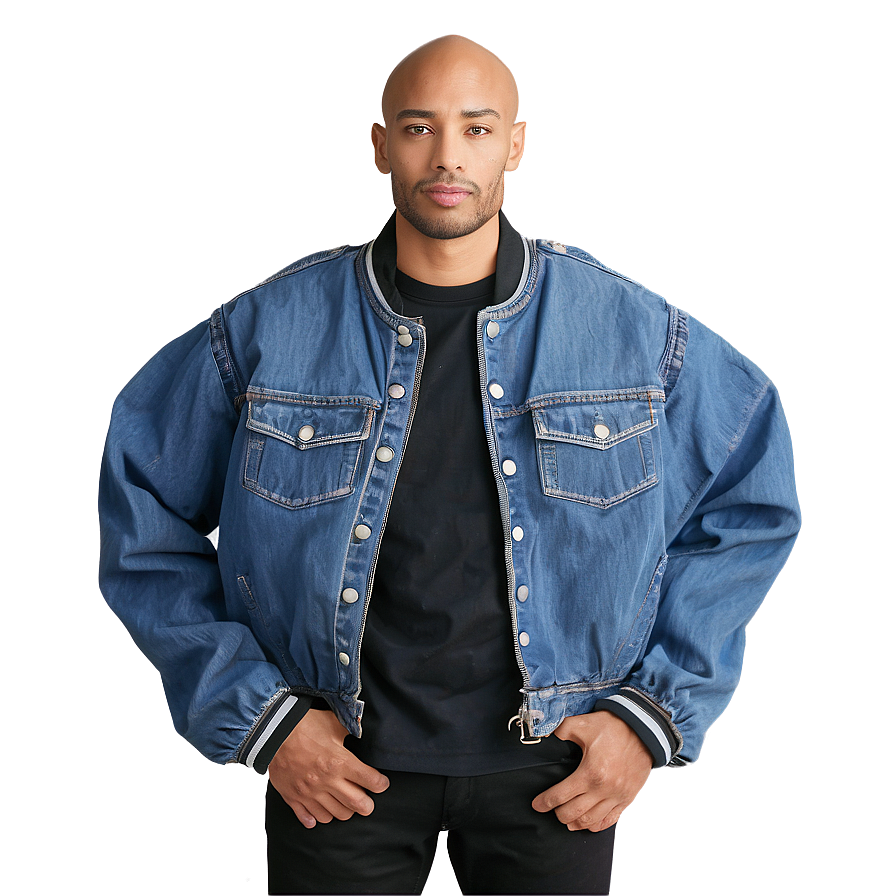 Denim Bomber Jacket Png Ajy97 PNG image