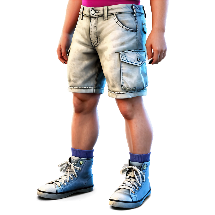 Denim Cargo Shorts Png 34 PNG image