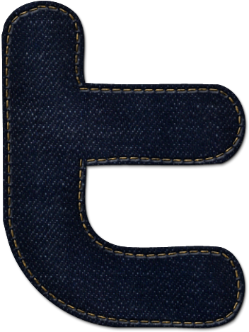 Denim Fabric Twitter Logo PNG image