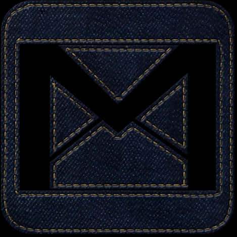 Denim Style Gmail Icon PNG image