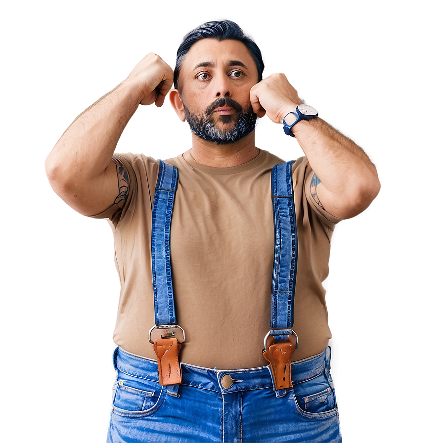 Denim Suspenders Png Duu91 PNG image