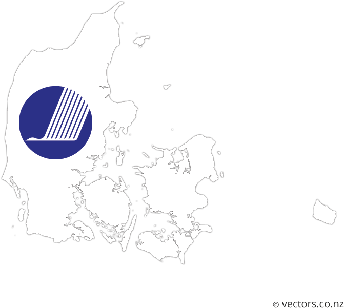 Denmark Mapwith Pie Chart PNG image