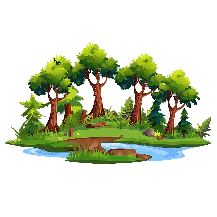 Dense Forest Landscape Clipart Png Dbd PNG image