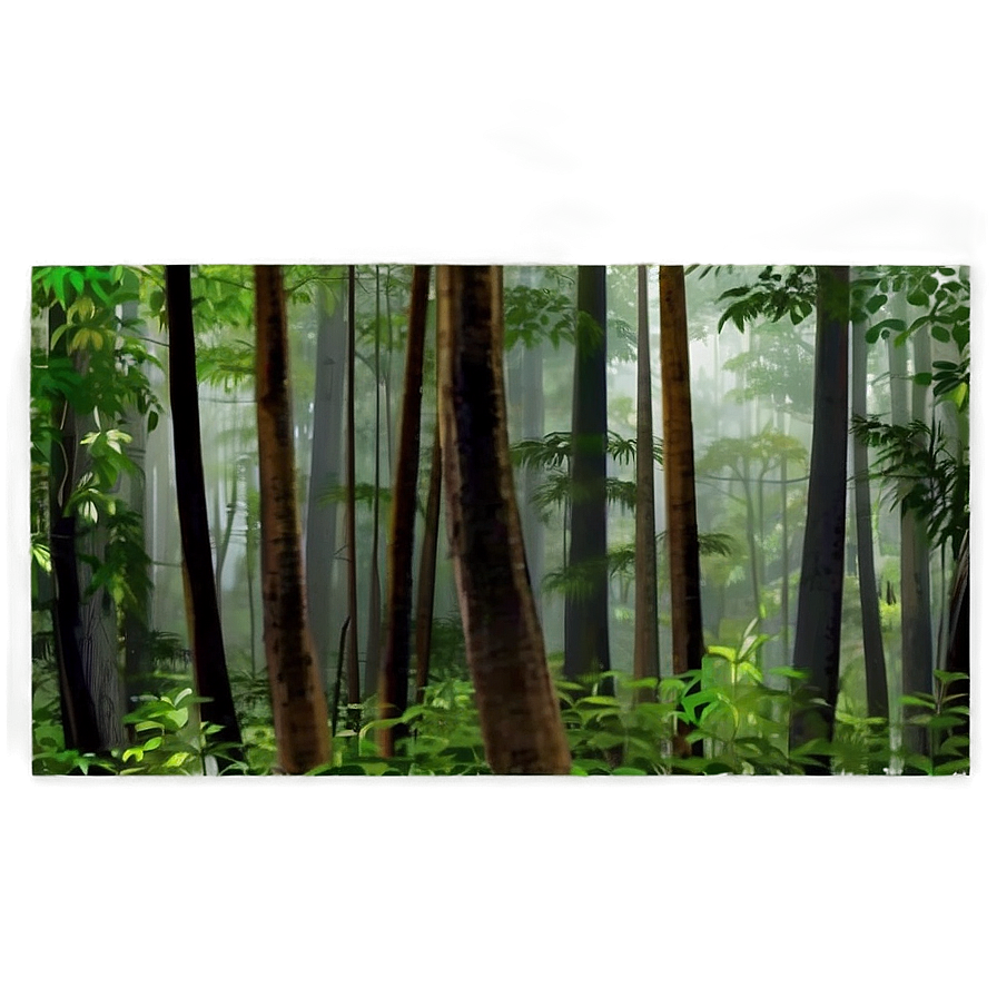 Dense Forest Landscape Png Vqv38 PNG image