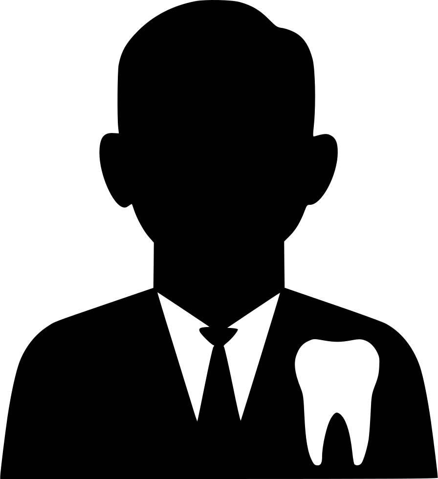 Dentist Iconwith Tooth Silhouette PNG image