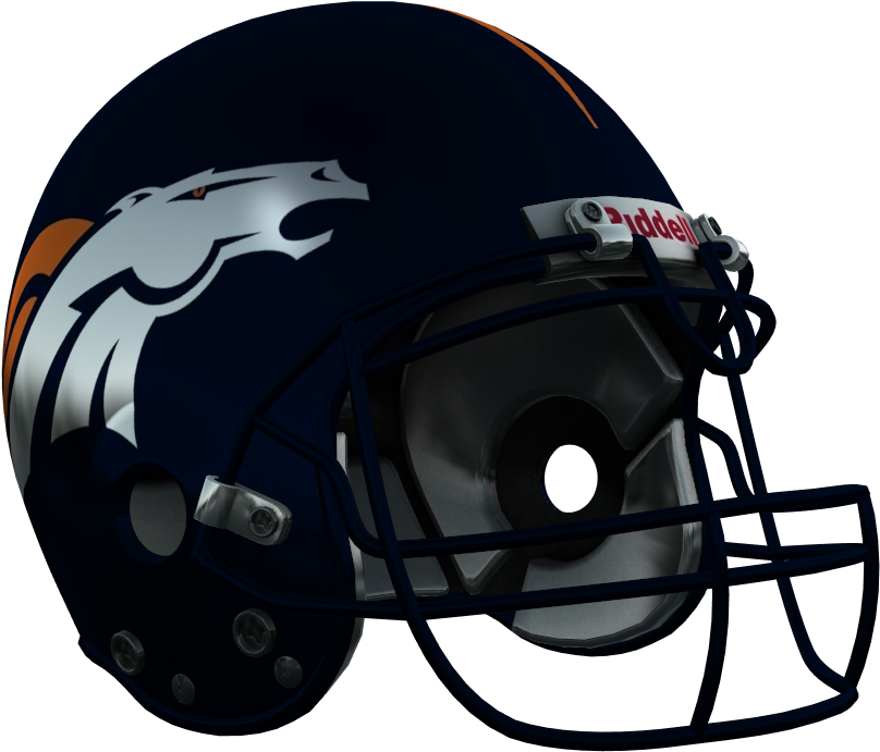 Denver Football Helmet Design PNG image