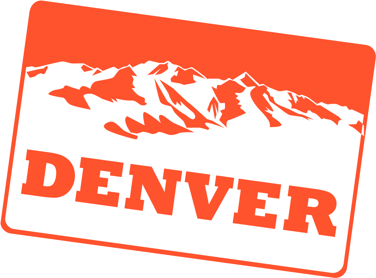 Denver Mountain Graphic Design PNG image