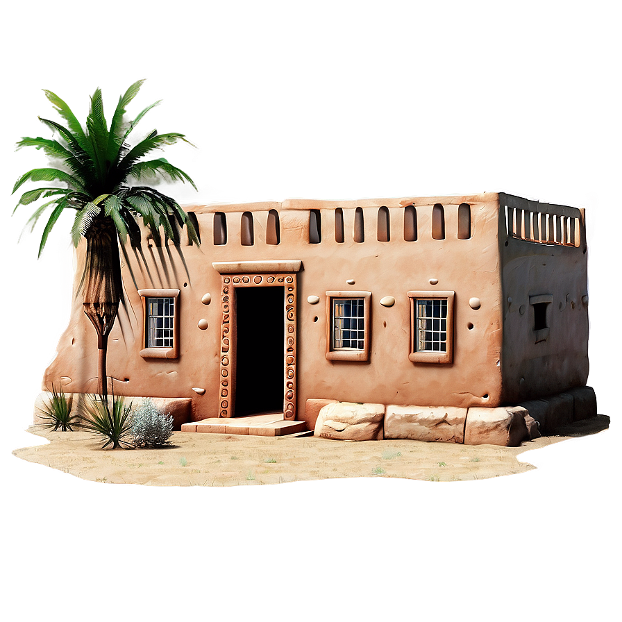 Desert Adobe Building Png Vrr PNG image