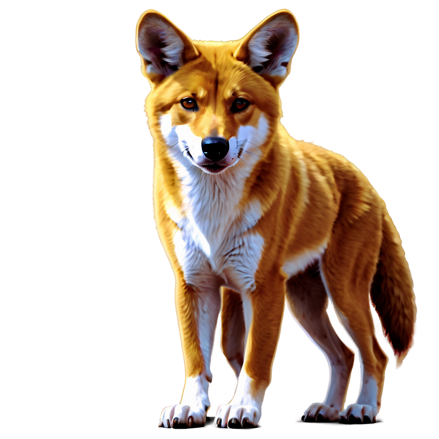 Desert Dingo Artwork Png Ajb34 PNG image