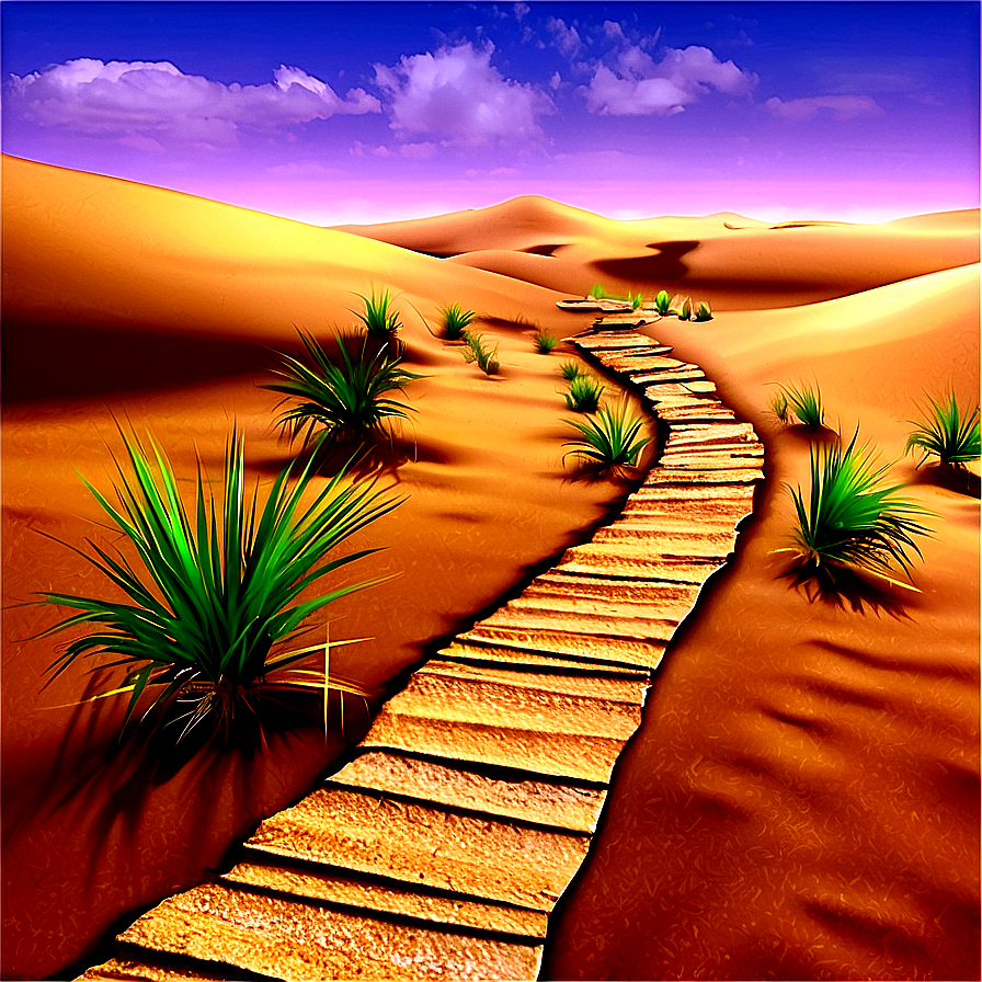 Desert Dunes Pathway Png 55 PNG image