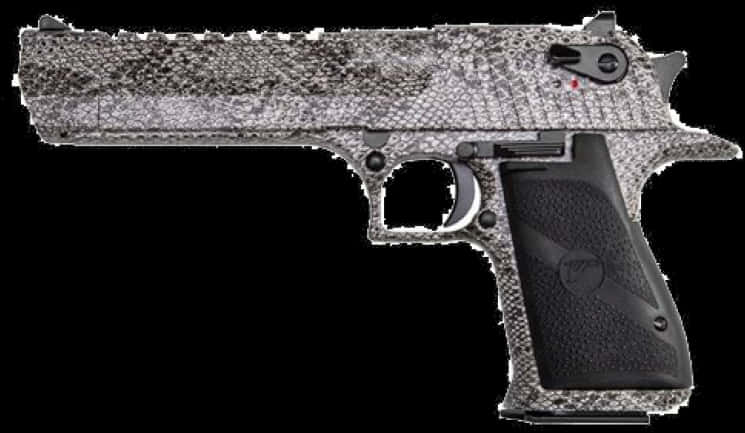 Desert Eagle Pistol Side View PNG image