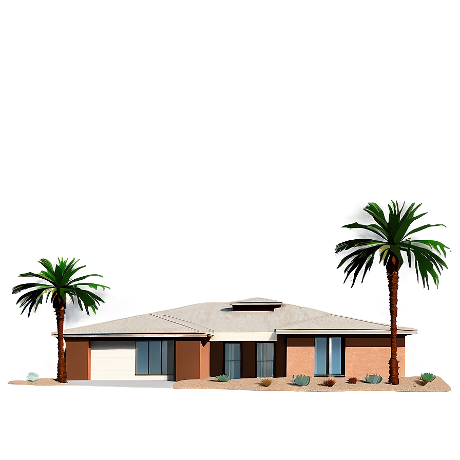 Desert Modern Home Png Hwv PNG image