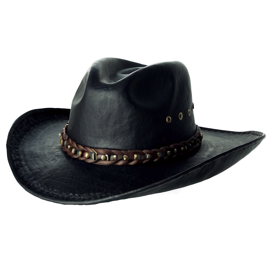 Designer Black Cowboy Hat Png 06212024 PNG image