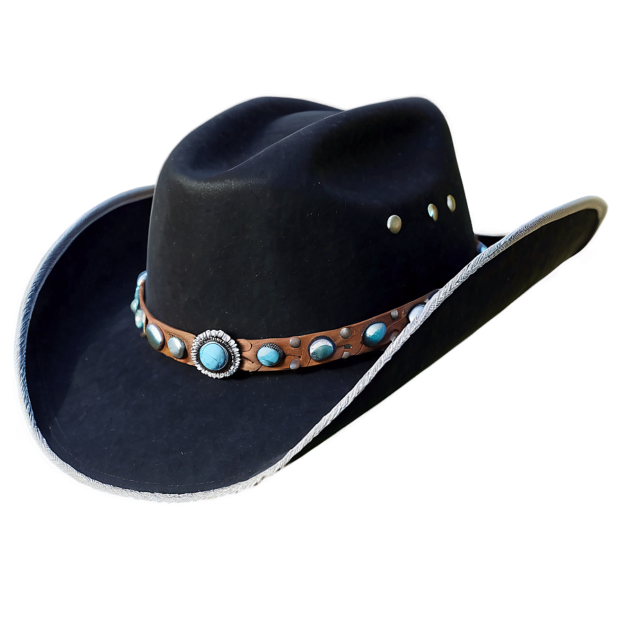 Designer Black Cowboy Hat Png 86 PNG image