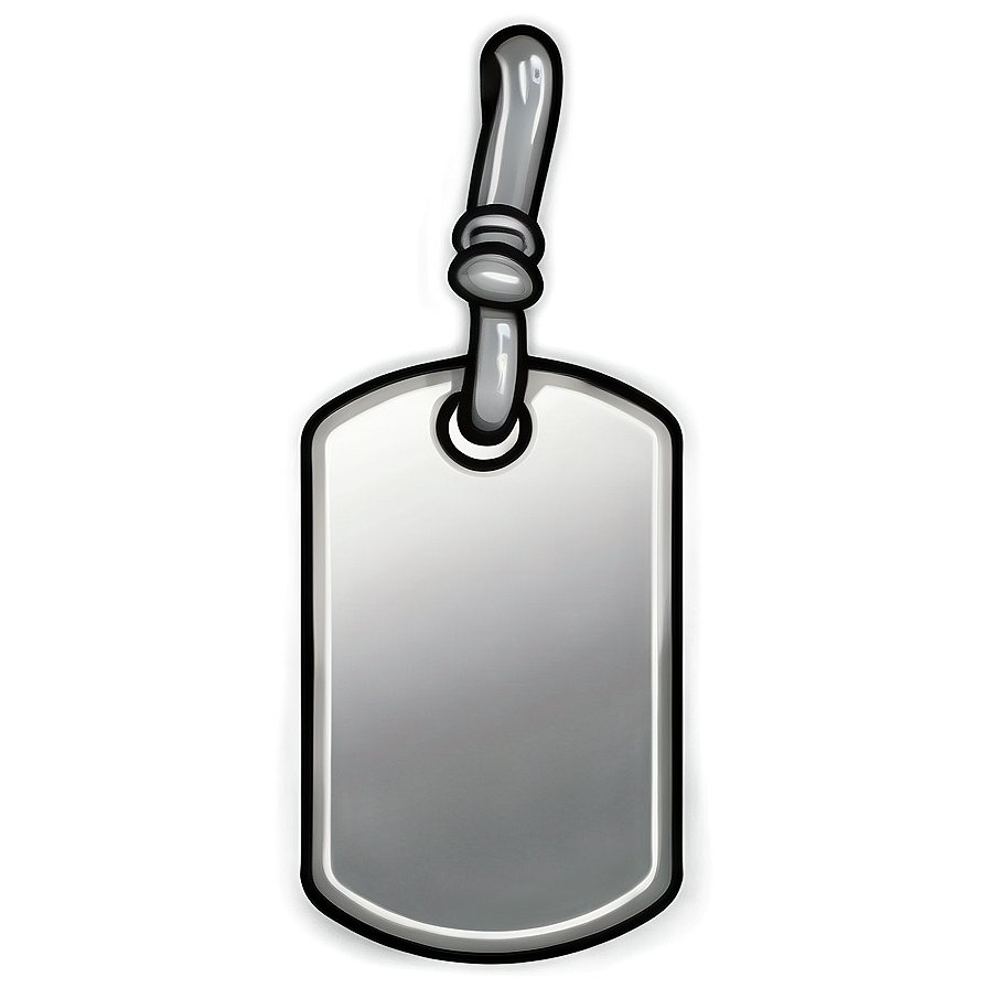 Designer Dog Tag Drawing Png 06122024 PNG image