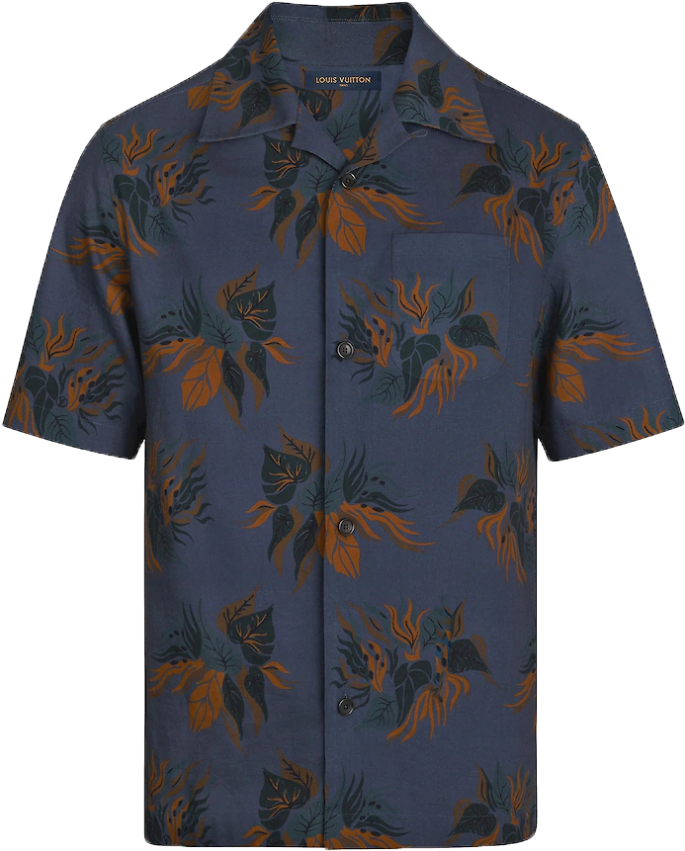 Designer Floral Print Shirt PNG image