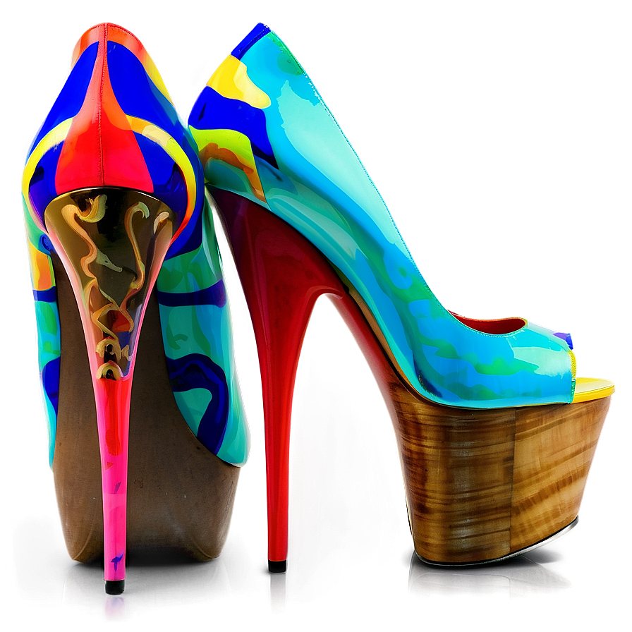 Designer Platform Heels Png 06122024 PNG image