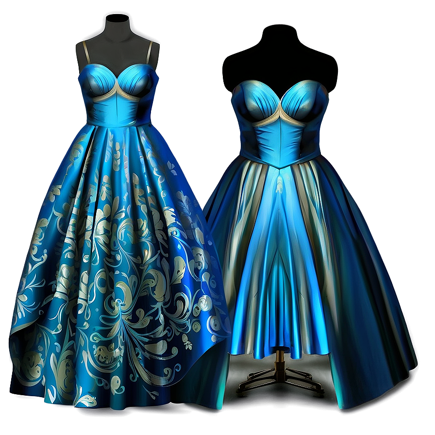 Designer Prom Dress Png Jgv PNG image