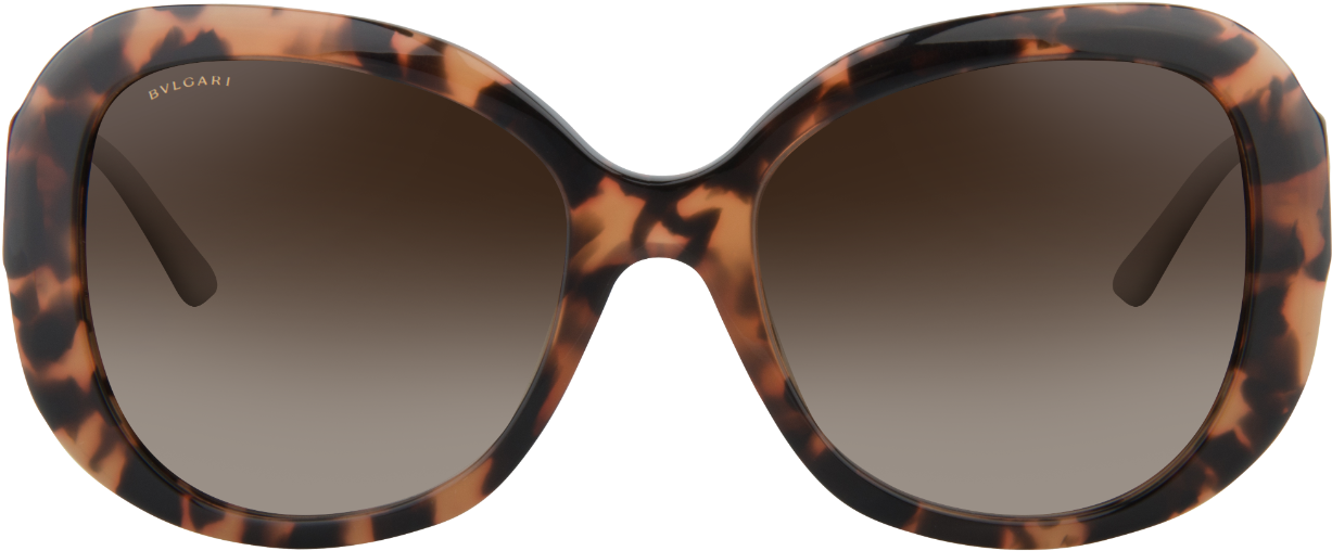 Designer Tortoiseshell Sunglasses Bvlgari PNG image