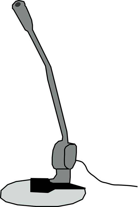 Desktop Microphone Vector Illustration PNG image