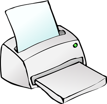 Desktop Printer Vector Illustration PNG image
