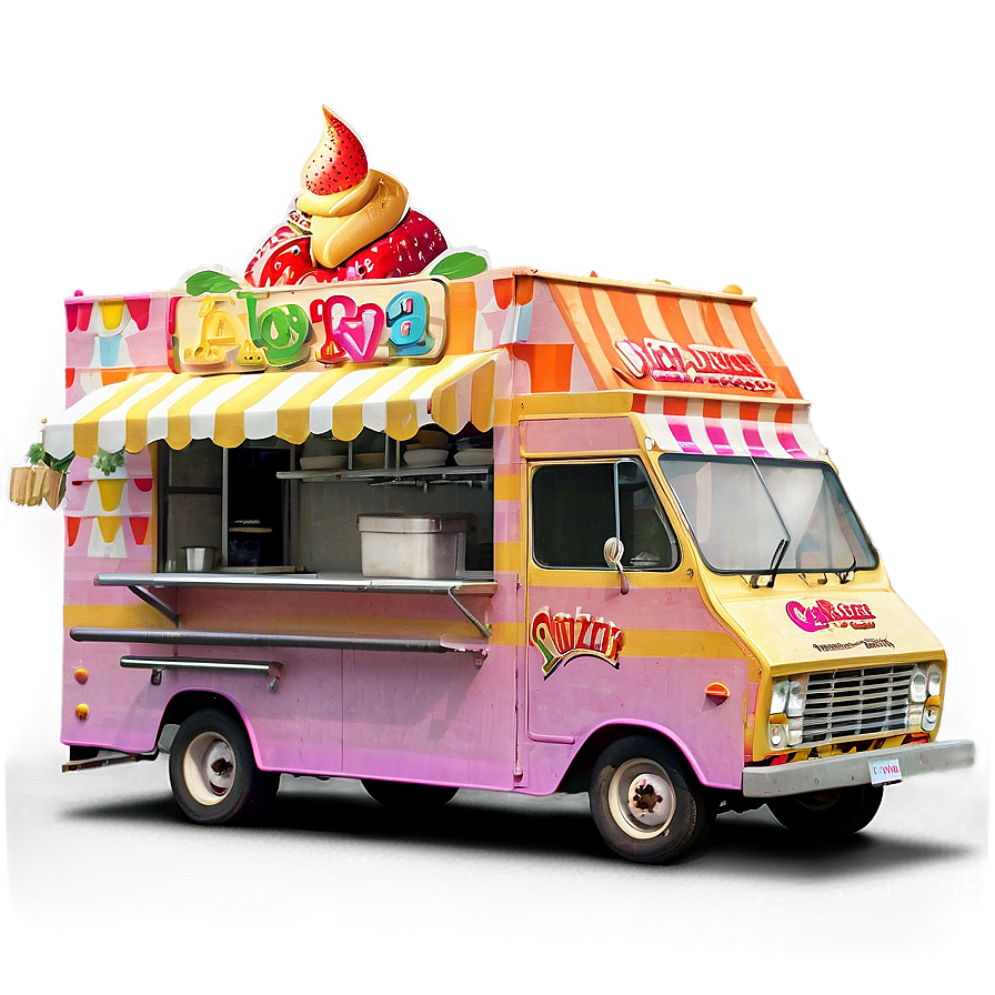 Dessert Food Truck Png Vfd PNG image