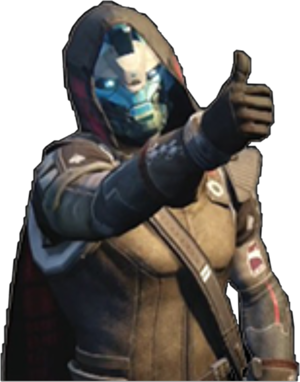 Destiny2 Exo Character Thumbs Up PNG image