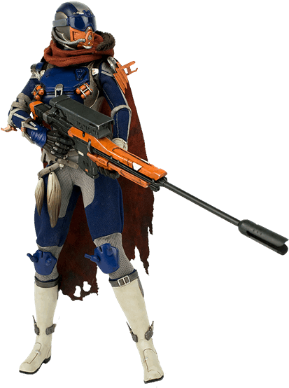 Destiny2 Guardianwith Rifle PNG image