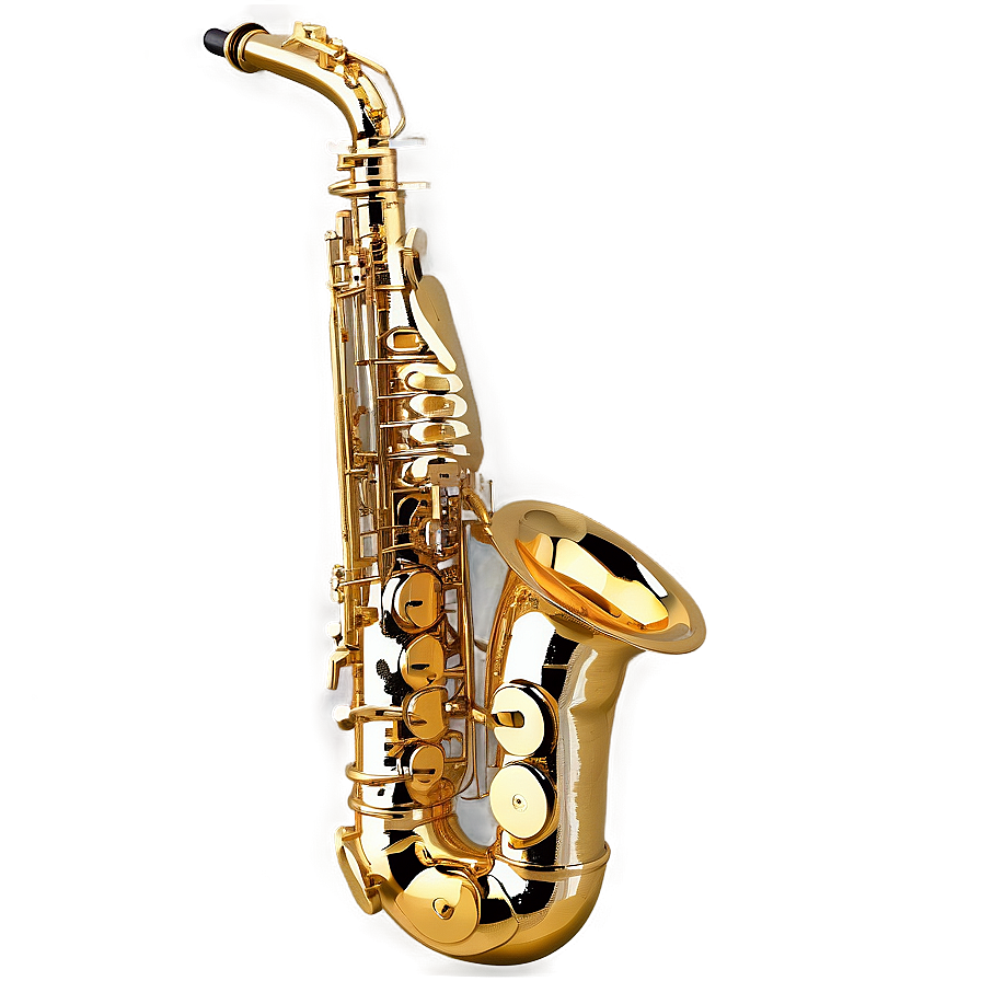 Detailed Alto Saxophone Png 06282024 PNG image