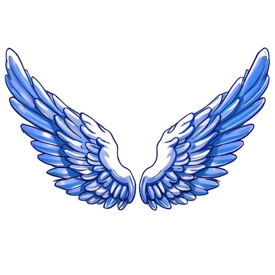 Detailed Angel Wings Sketch Png Yhj43 PNG image